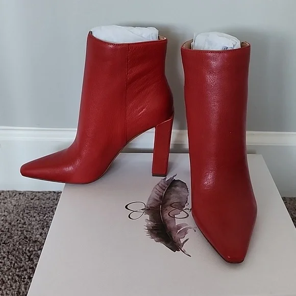 Jessica Simpson Shoes Jessica Simpson Red Timea Ankle Boots6m